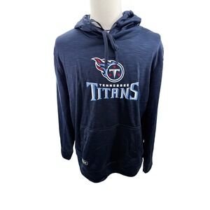NFL Tennessee Titans Hoodie Pullover Sweatshirt Navy Blue Mens Large NEW